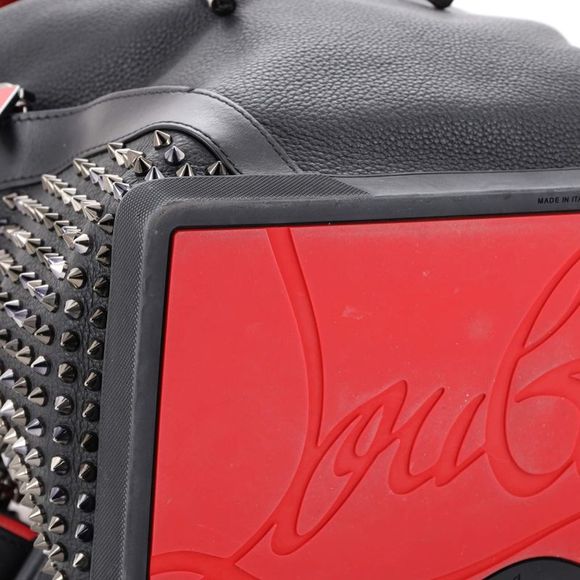 Christian Louboutin Explorafunk Backpack Spiked Leather Black - Picture 7 of 8